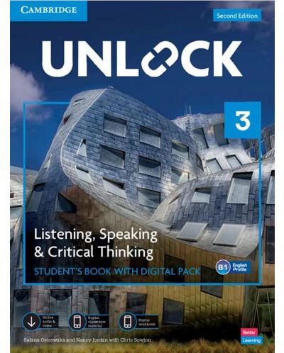 Unlock Level 3 Listening, Speaking and Critical Thinking Student's Book with Digital Pack 2 ed. / Английски език - ниво 3: Учебник с онлайн материали - 1