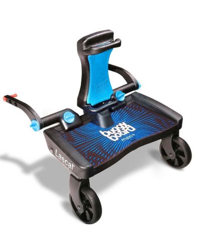 Универсална степенка със седалка за количка Lascal, за второ дете  - Maxi, Синя - 1