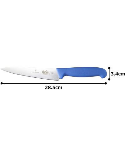 Универсален кухненски нож Victorinox - Fibrox, 15 cm, син - 3