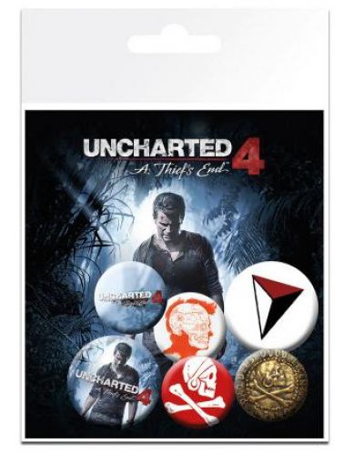 Комплект значки Uncharted 4