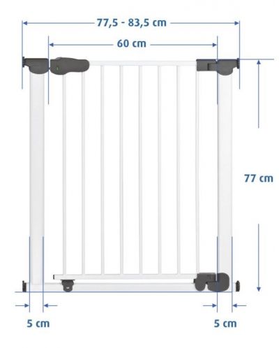 Универсална флуоресцираща преграда за врата и стълби Reer - 77 cm - 10