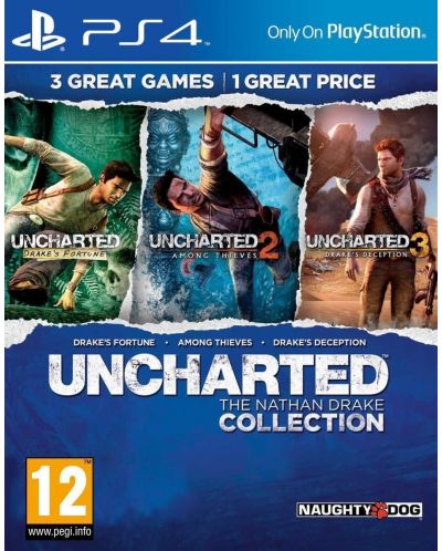 Uncharted: The Nathan Drake Collection - Пакет от 3 игри (PS4) - 3