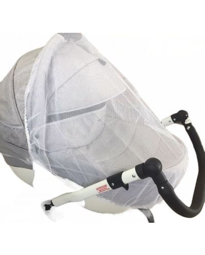 Универсален комарник за бебешка количка Adbor - Бял - 1