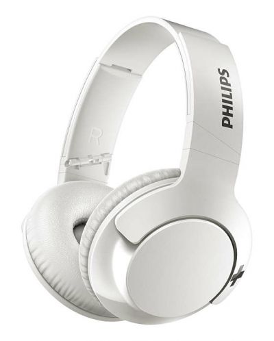Безжични слушалки Philips - SHB3175WT, бели - 1