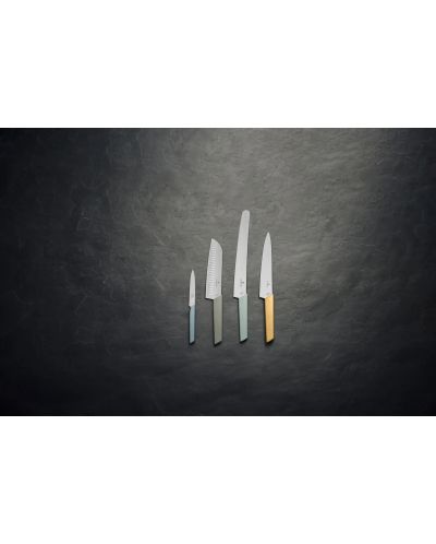 Универсален кухненски нож Victorinox - Swiss Modern, 19 cm, жълт - 4