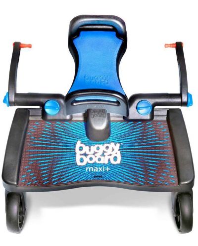 Универсална степенка със седалка за количка Lascal, за второ дете  - Maxi, Синя - 3