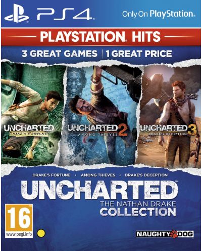 Uncharted: The Nathan Drake Collection - Пакет от 3 игри (PS4) - 1
