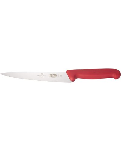 Универсален кухненски нож Victorinox - Fibrox, 19 cm, червен - 2