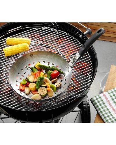 Уок тиган за барбекю с мобилна дръжка Gefu - BBQ, 28 cm - 3