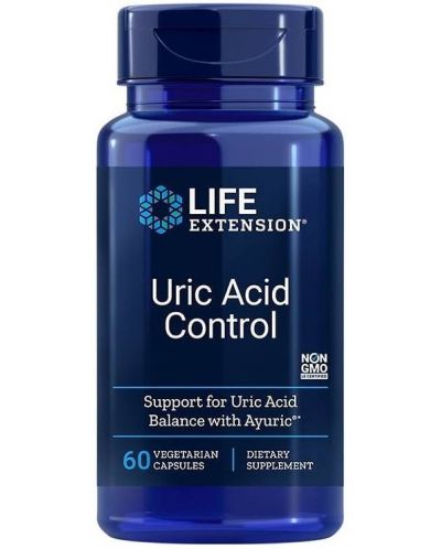 Uric Acid Control, 60 веге капсули, Life Extension - 1