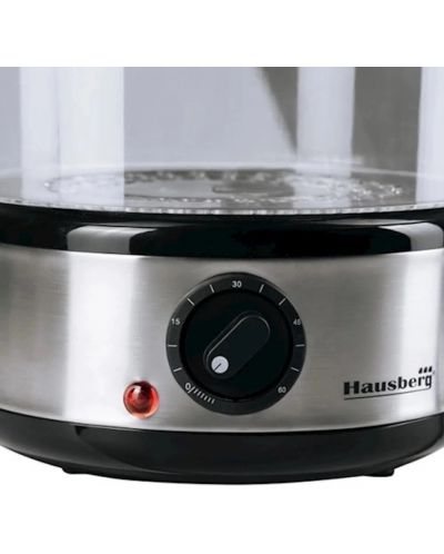 Уред за готвене на пара Hausberg  - HB-1355, 400W, 3 нива, черен - 3