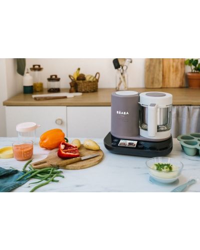 Уред за готвене Beaba - Babycook Smart, Dove Grey - 8