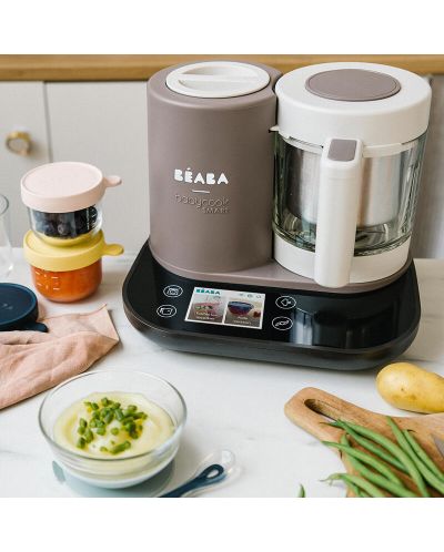 Уред за готвене Beaba - Babycook Smart, Dove Grey - 9