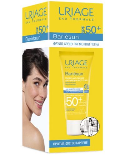 Uriage Bariesun Слънцезащитен флуид против пигментации, SPF50, 40 ml - 1