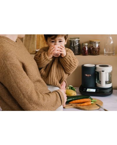 Уред за готвене Beaba - Babycook Smart, Charcoal Grey - 8