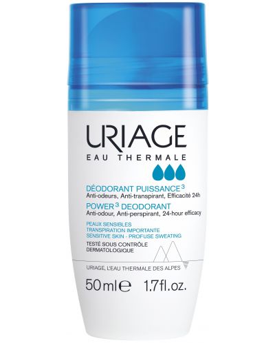 Uriage Рол-он дезодорант Power 3, 50 ml - 1