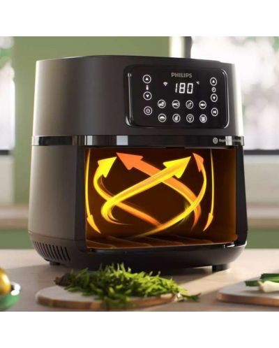 Уред за здравословно готвене Philips - Airfryer XXL Connected HD9285/96, черен - 3