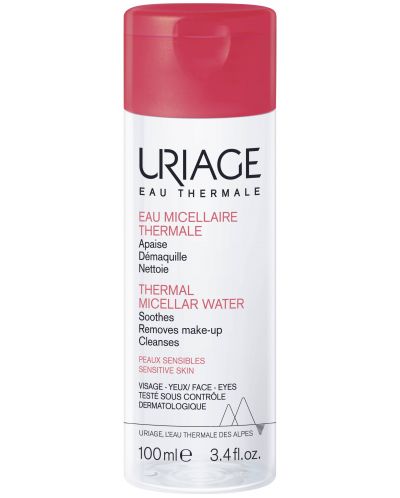 Uriage Термална мицеларна вода за чувствителна кожа, 100 ml - 1
