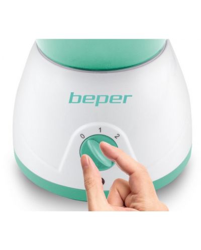 Уред за лице Beper - 40.967N, сауна ефект, 100W, 3 степени, бял/зелен - 3