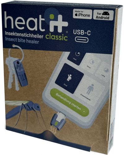 Уред за след ухапване от насекоми Heat it - Android/iPhone 15, USB-C, син - 6