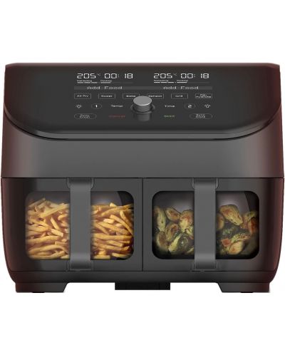 Уред за здравословно готвене Instant - Vortex Plus Dual ClearCook, 1700W, 7.6 l, черен - 1