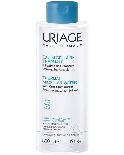 Uriage Термална мицеларна вода за нормална към суха кожа, 500 ml - 1
