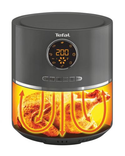 Уред за здравословно готвене Tefal - Ultra Fry Digital EY111B15, 1400W, сив - 3