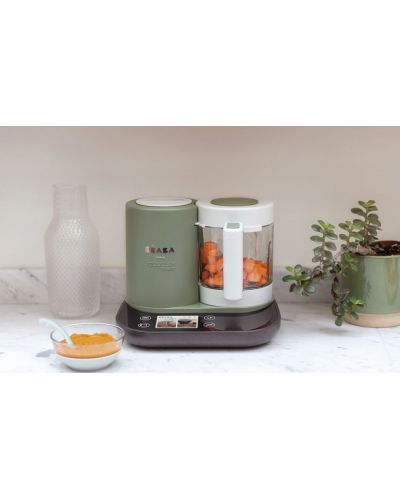 Уред за готвене Beaba - Babycook Smart, Grey Green - 5