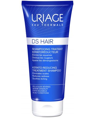 Uriage DS Hair Кераторегулиращ успокояващ шампоан, 150 ml - 1