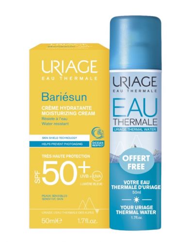 Uriage Bariesun Комплект - Крем, SPF 50+, 50 ml + Подарък Термална вода, 50 ml (Лимитирано) - 1