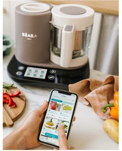 Уред за готвене Beaba - Babycook Smart, Dove Grey - 6