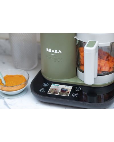 Уред за готвене Beaba - Babycook Smart, Grey Green - 8