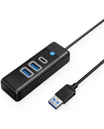 USB хъб Orico - PWC2U-U3-015-BK, 3 порта, USB3.0/C, черен - 4