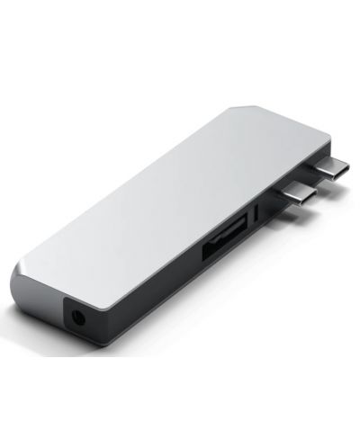 USB хъб Satechi - Aluminium Pro Hub Mini, 6 порта, USB-C, сребрист - 3