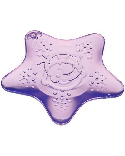 Успокояващи гризалки с охлаждащ ефект Vital Baby - Звезди, 2 броя, розова и лилава - 2