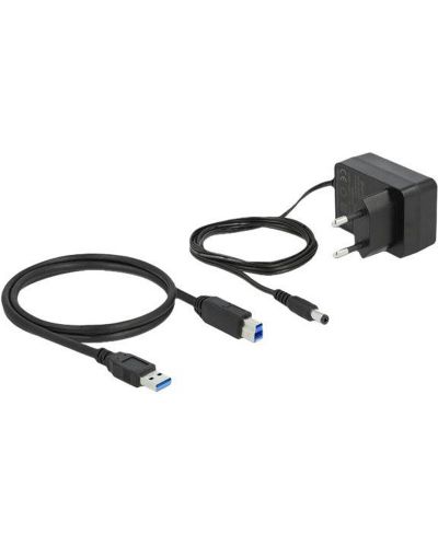USB хъб Delock - 63262, 4 порта, USB3.2, сив - 6