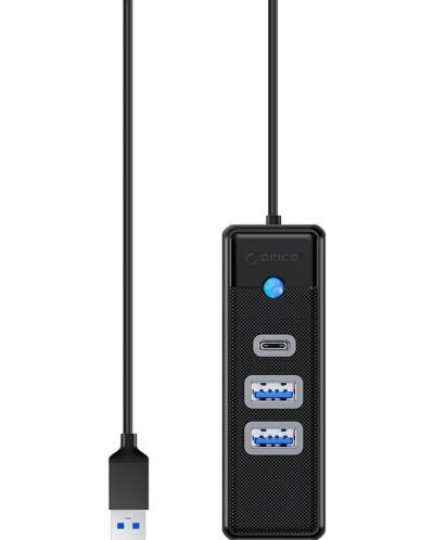 USB хъб Orico - PWC2U-U3-015-BK, 3 порта, USB3.0/C, черен - 3