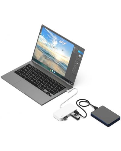 USB хъб Belkin - Multiport Hub with Mount, 6 порта, USB-C, бял - 6