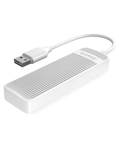 USB хъб Orico - FL02-WH, 4 порта, USB2.0, бял  - 1