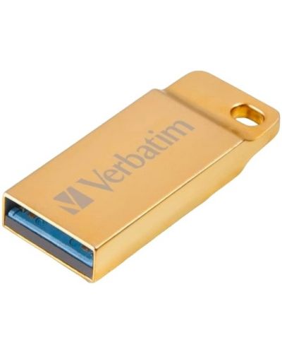 Флаш памет Verbatim - Metal Executive, 64GB, USB 3.0, златиста - 2