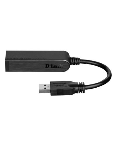 USB хъб D-Link - DUB-1312, 1 порт, USB3.0 към Gigabit Ethernet, черен - 1