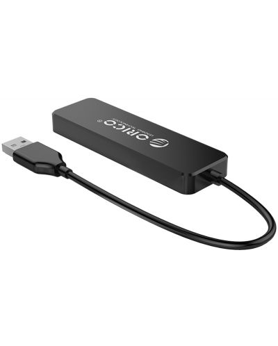 USB хъб Orico - FL01-BK, 4 порта, USB2.0, черен - 3
