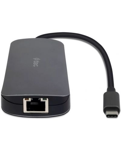 USB хъб ttec - 8 в 1 Multiport, 8 порта, USB-C, черен - 2
