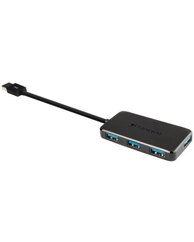 USB хъб Transcend - HUB2K, 4 порта, черен - 1