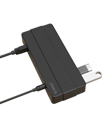 USB хъб Orico - H7928-U3-V1-BK, 7 порта, USB3.0, черен - 4