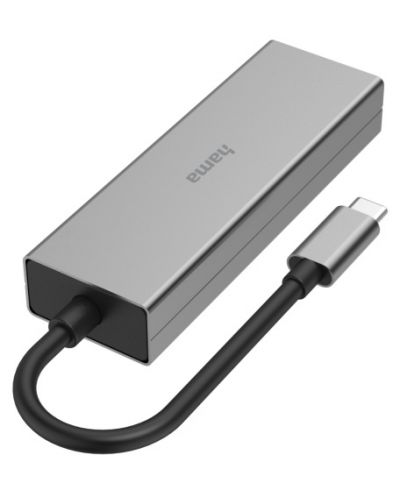 USB-C хъб Hama - 200108, 4 порта, сив - 2