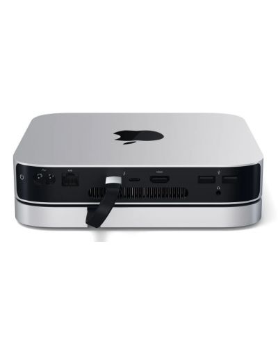 USB хъб Satechi - Aluminium Stand and Hub, Mac Mini, 7 порта, сребрист - 5