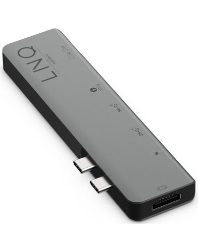 USB хъб LINQ - 7 в 2 TB Pro, 7 порта, MacBook, USB-C, сив - 3