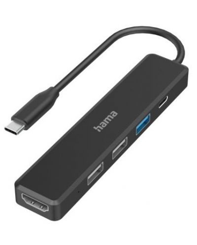 USB хъб Hama - 200117, 5 порта, черен - 1