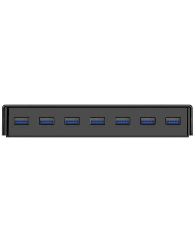 USB хъб Orico - H7928-U3-V1-BK, 7 порта, USB3.0, черен - 2